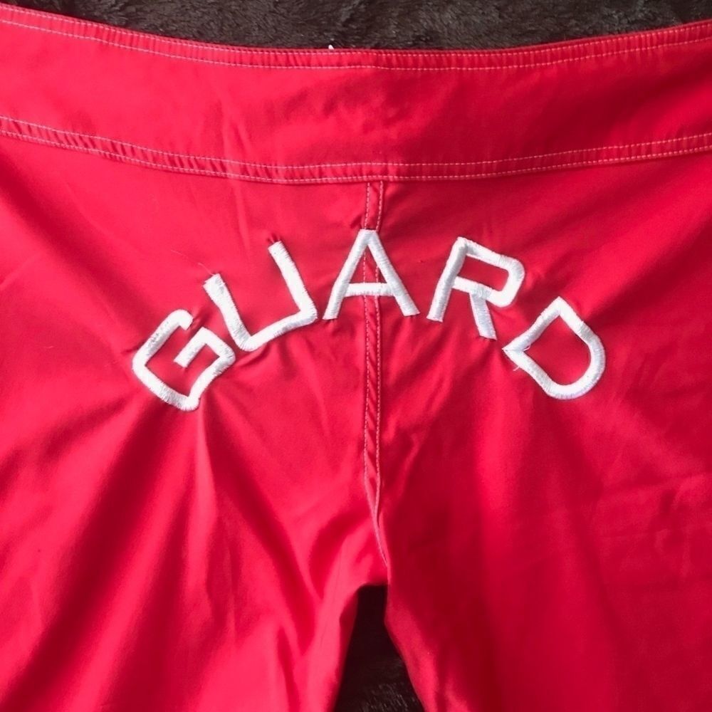 Red TYR Life Guard Board Shorts Size Large - Picture 5 of 5